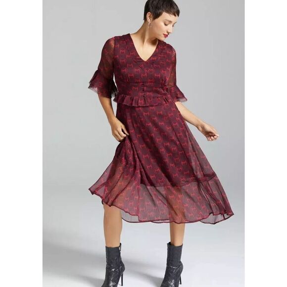 Marvel Scarlet Witch Crowns Allover Print Dress Size Small Nwt - Picture 1 of 8